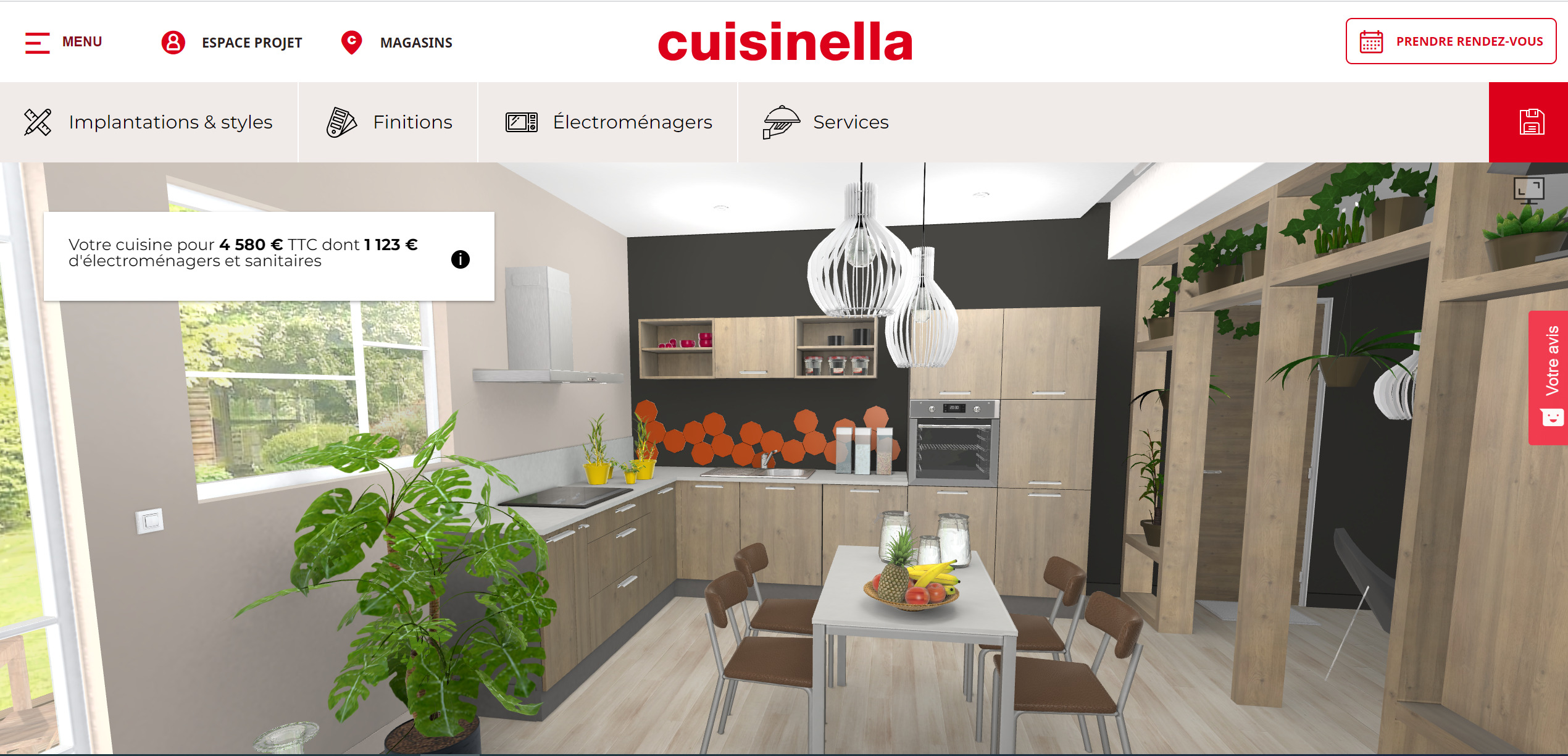 Cuisinella kitchen configurator